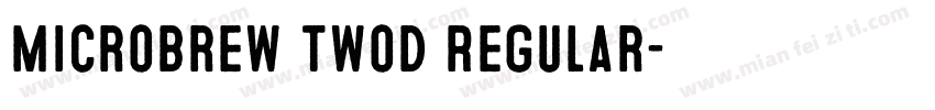 Microbrew TwoD Regular字体转换